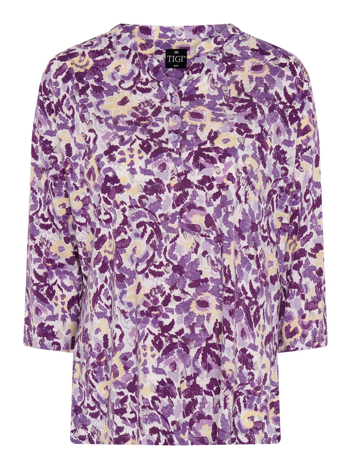 TIGI 8/10 Amethyst Artistic Floral Notch Neck Top - T25 - 32C - Old Railway Line Garden Centre