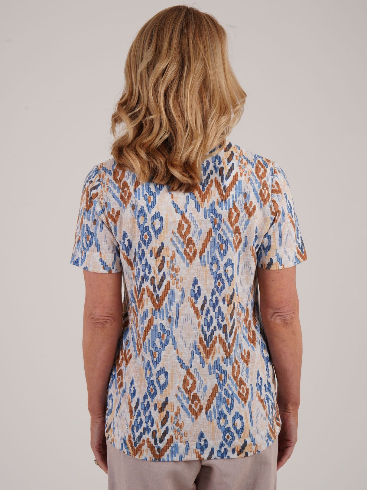 TIGI Sunset Cloud Ikat Print Top - T25 - 44C - Old Railway Line Garden Centre