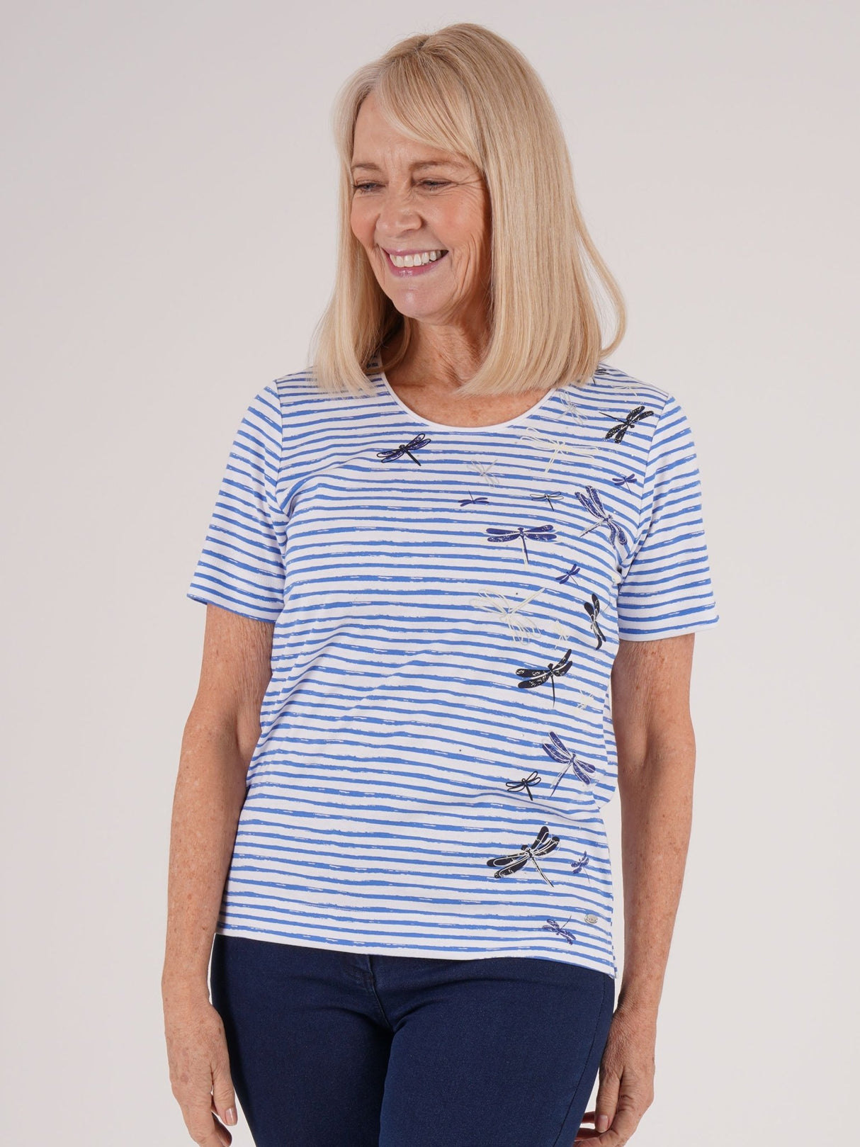 TIGI Ultramarine Dragonfly Stripe Top - T25 - 33D - Old Railway Line Garden Centre