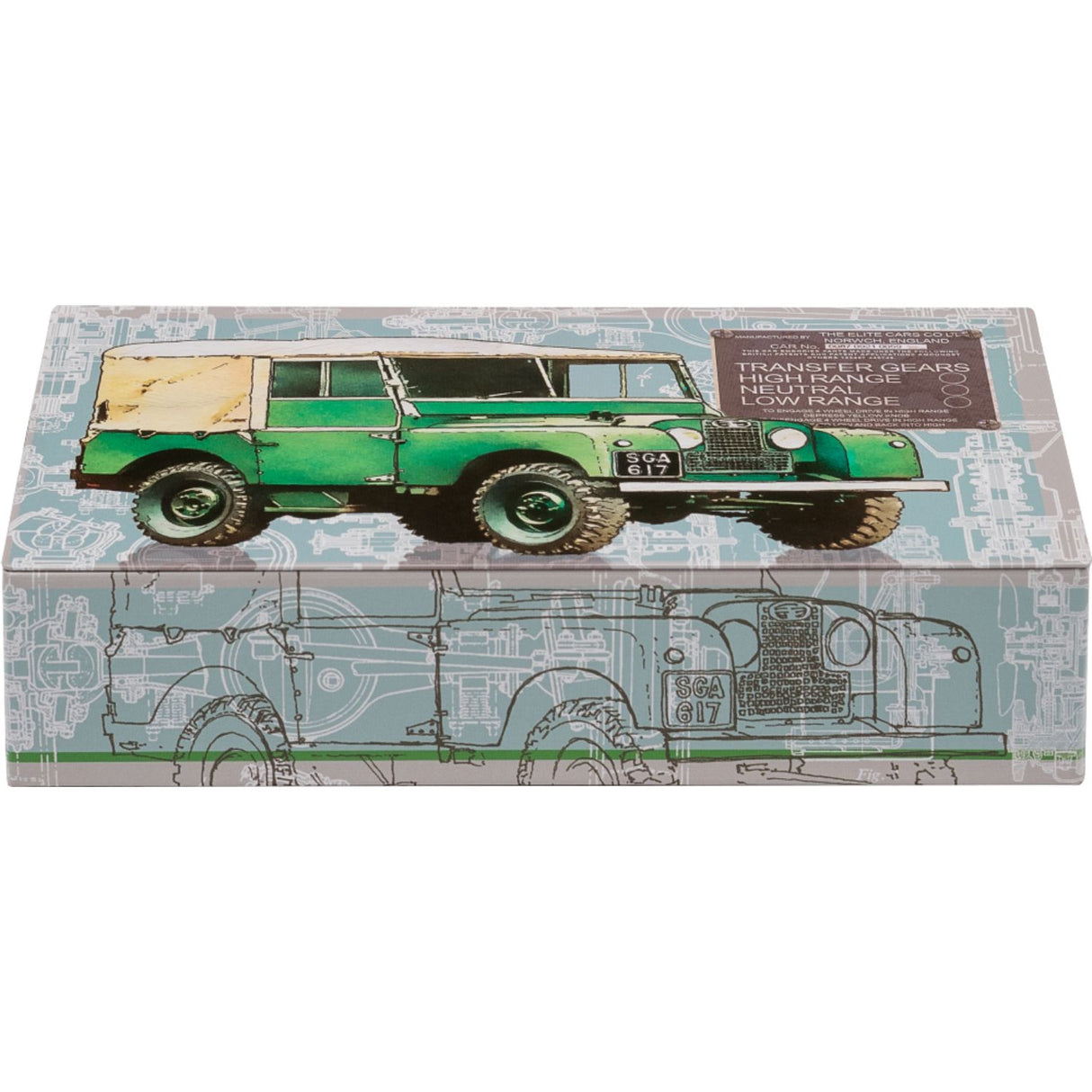 Tin Treats 175g Green Off Road Tin with Fudge
