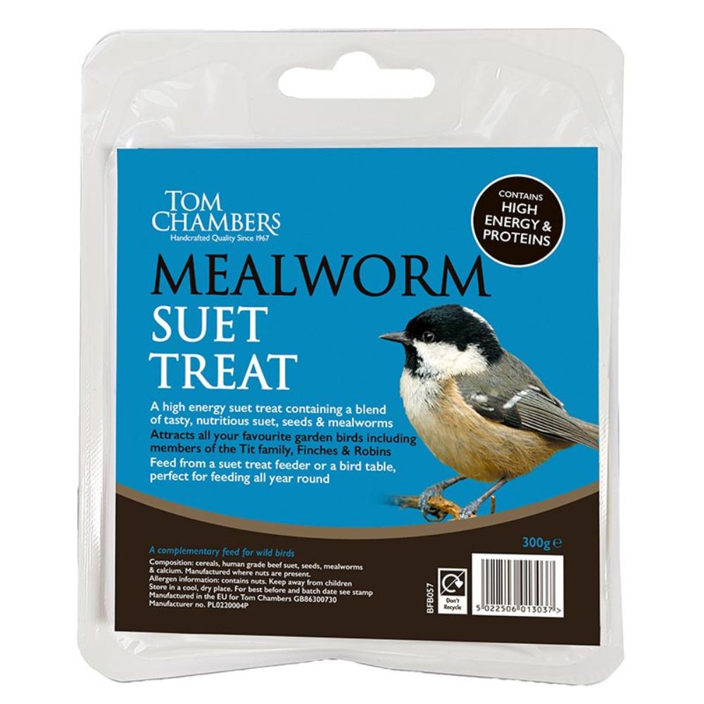 Tom Chambers 300g Mealworm Suet Treat