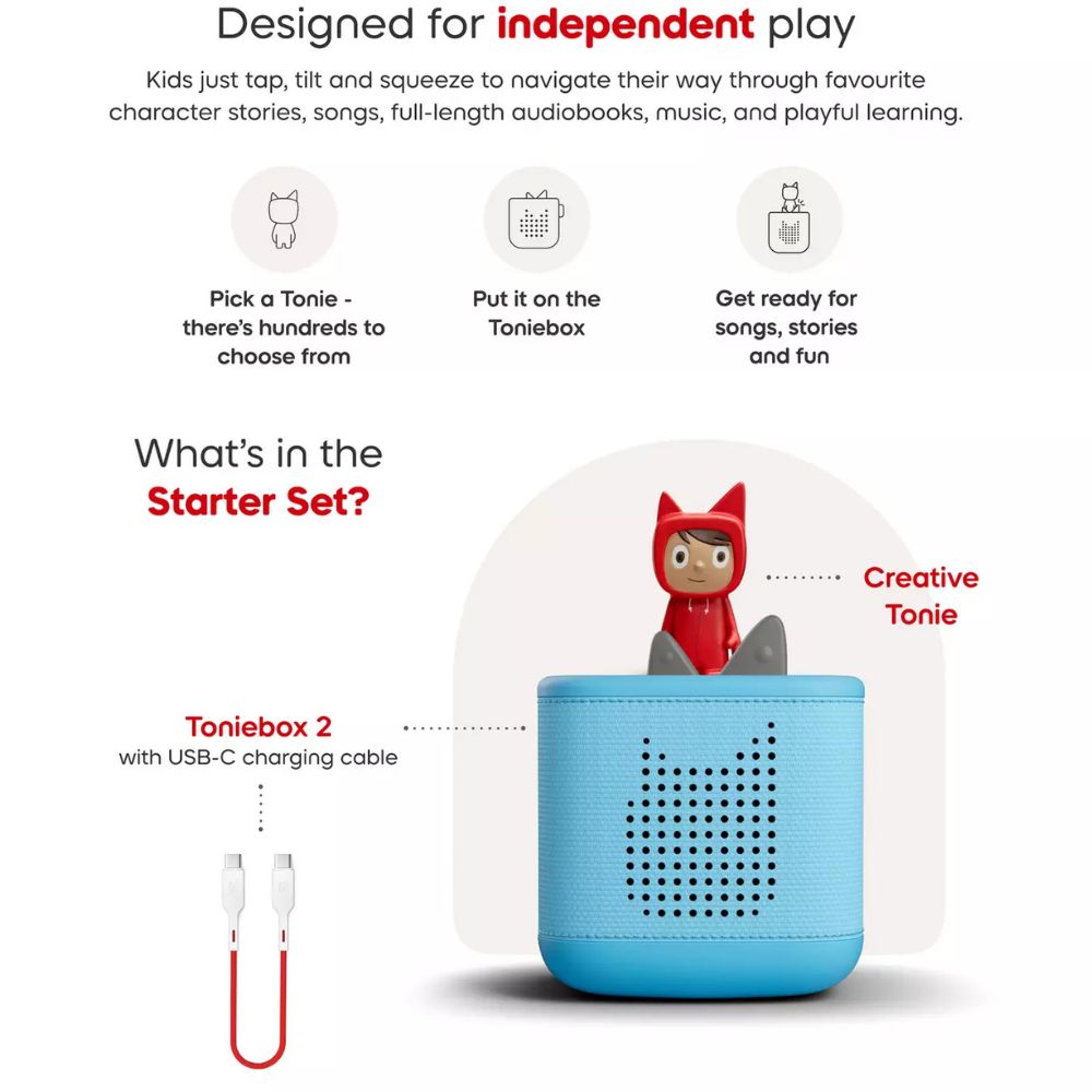 Tonies Toniebox 2 Starter Set - Sky Blue