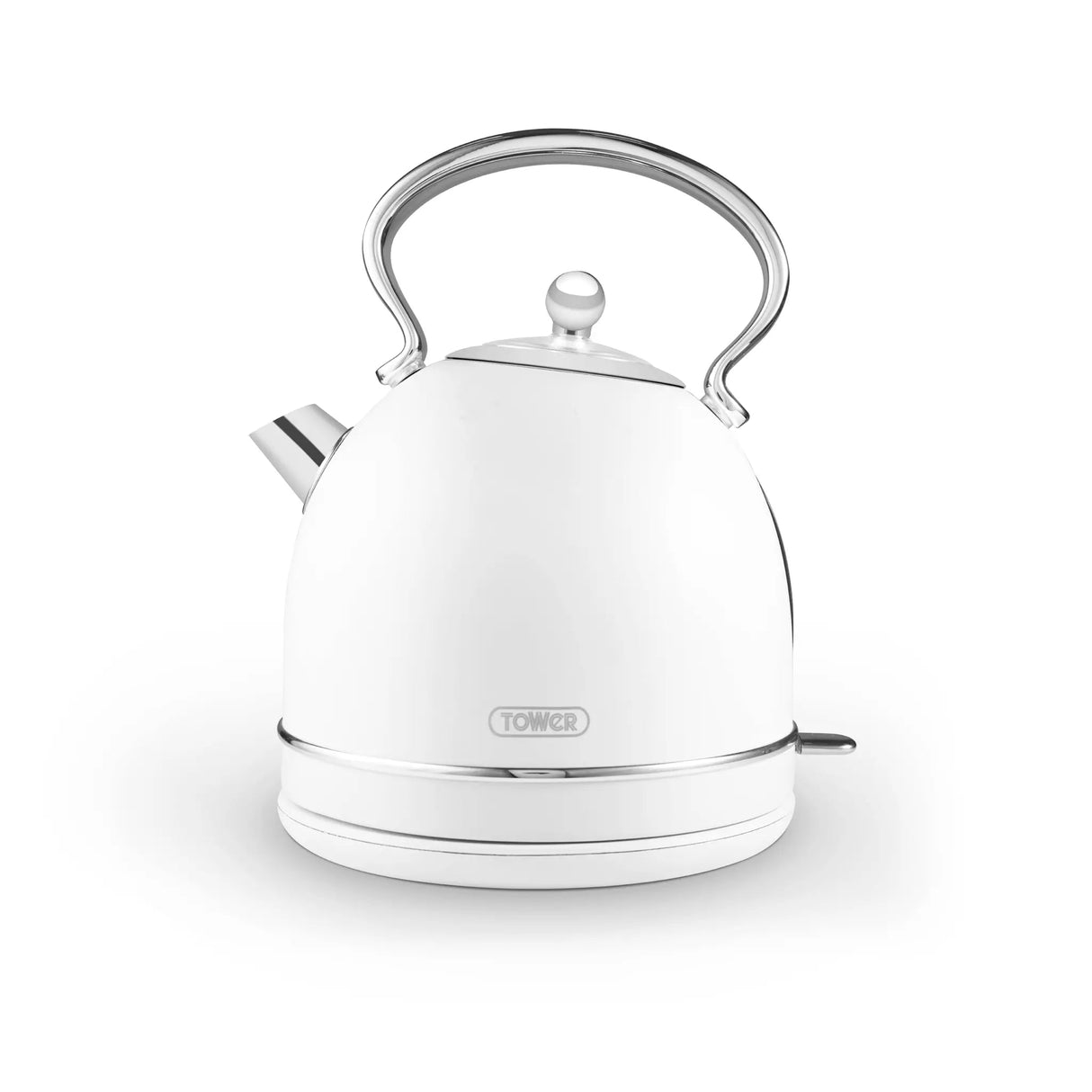 Tower 1.7 Litre Heritage Traditional Kettle - White - Old Railway Line Garden Centre