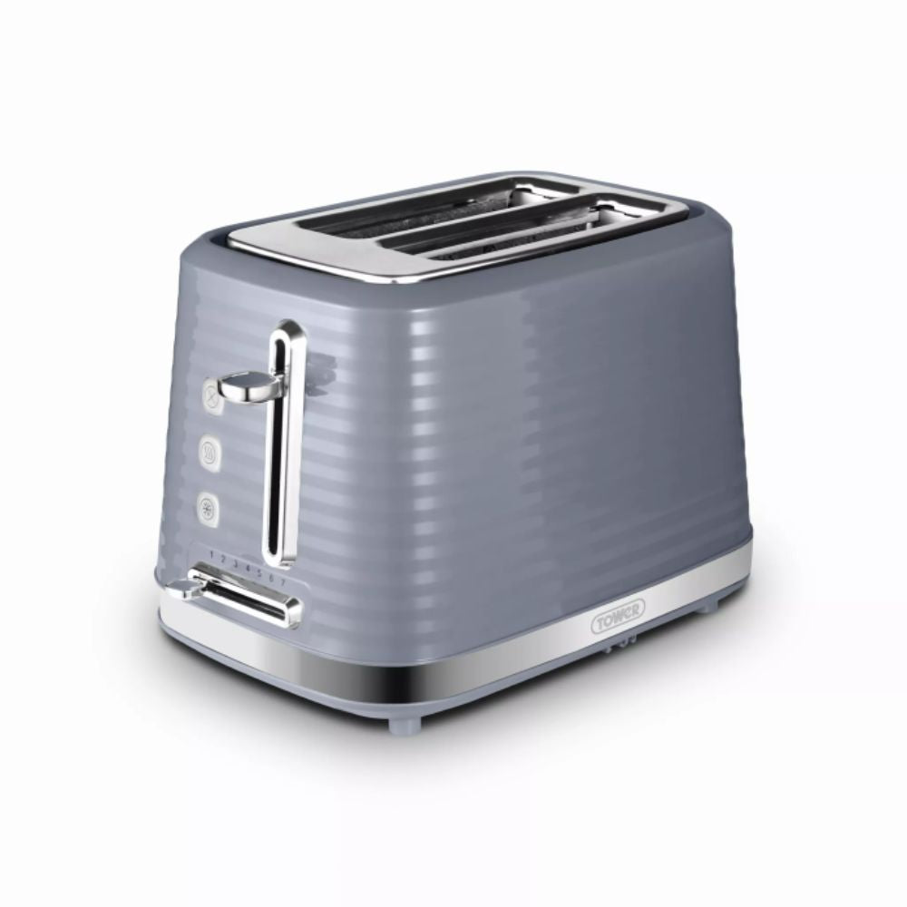 Tower 2 Slice Grey Saturn Toaster