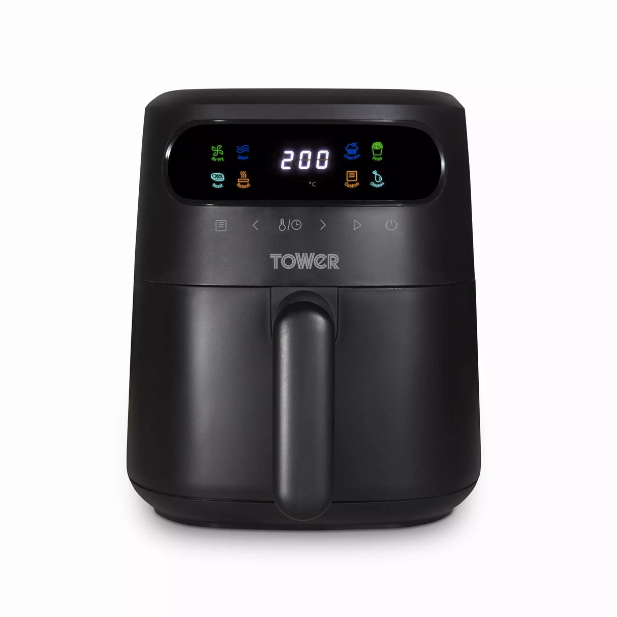 Tower 3 Litre Vortx Colour Display Air Fryer - Black - Old Railway Line Garden Centre