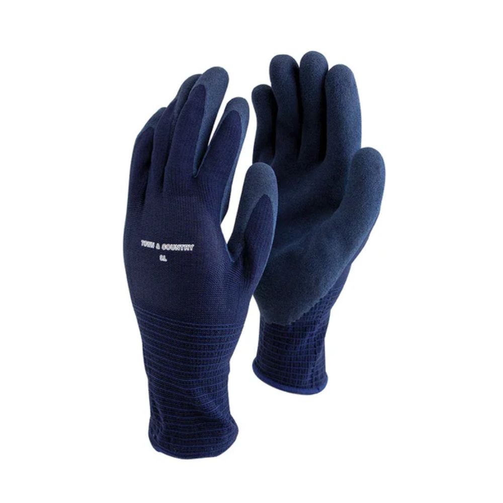 Town & Country Navy Mastergrip Latex Gloves - Large