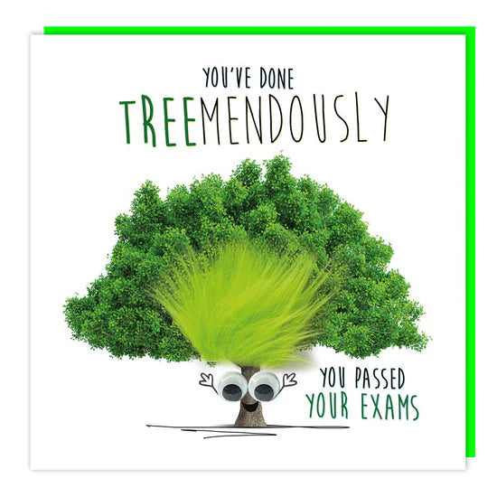 Tracks Publishing Tree Fluff Passed Exam Congratulation Card