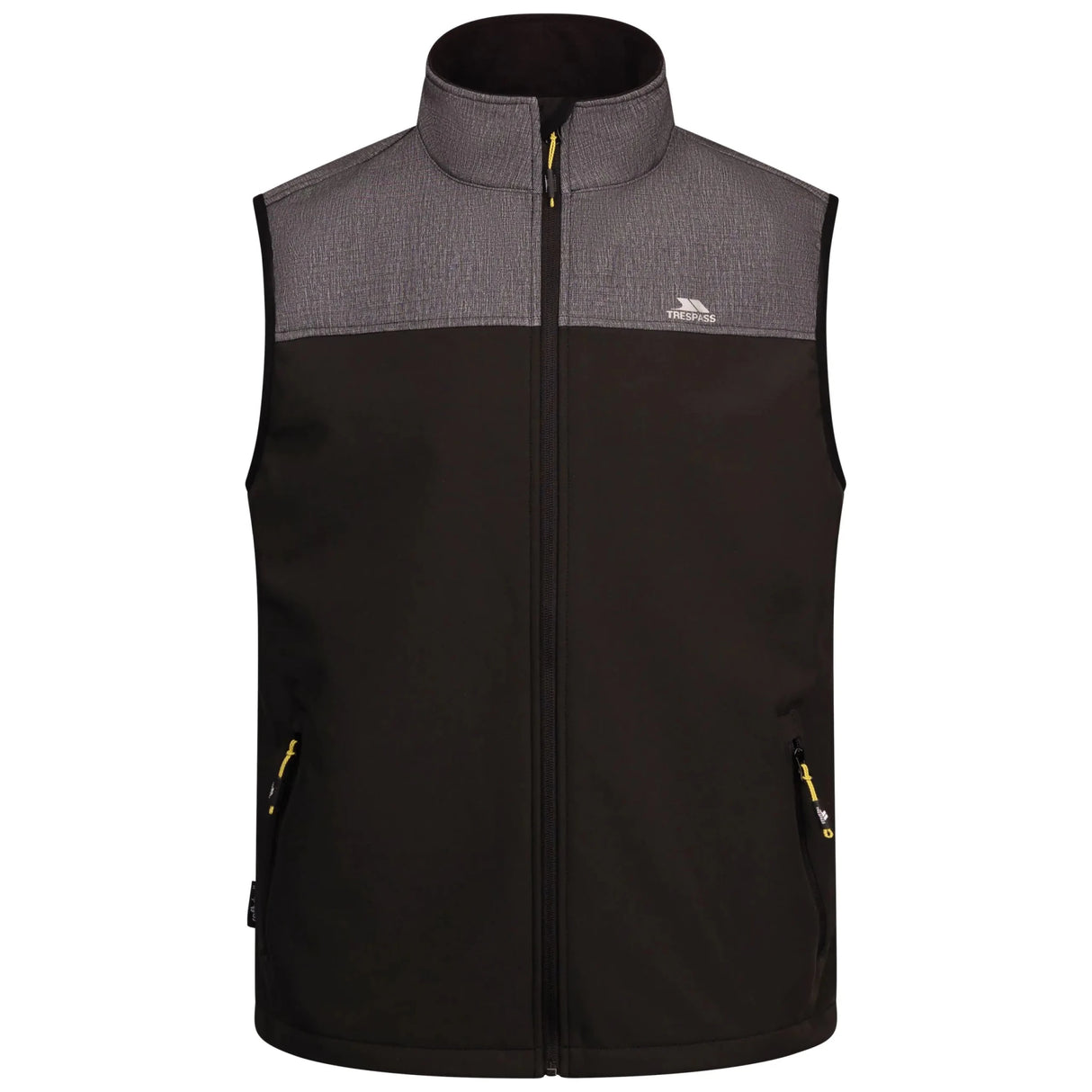 Trespass Abbott Men's Softshell Gilet - Gark Grey Marl - Old Railway Line Garden Centre