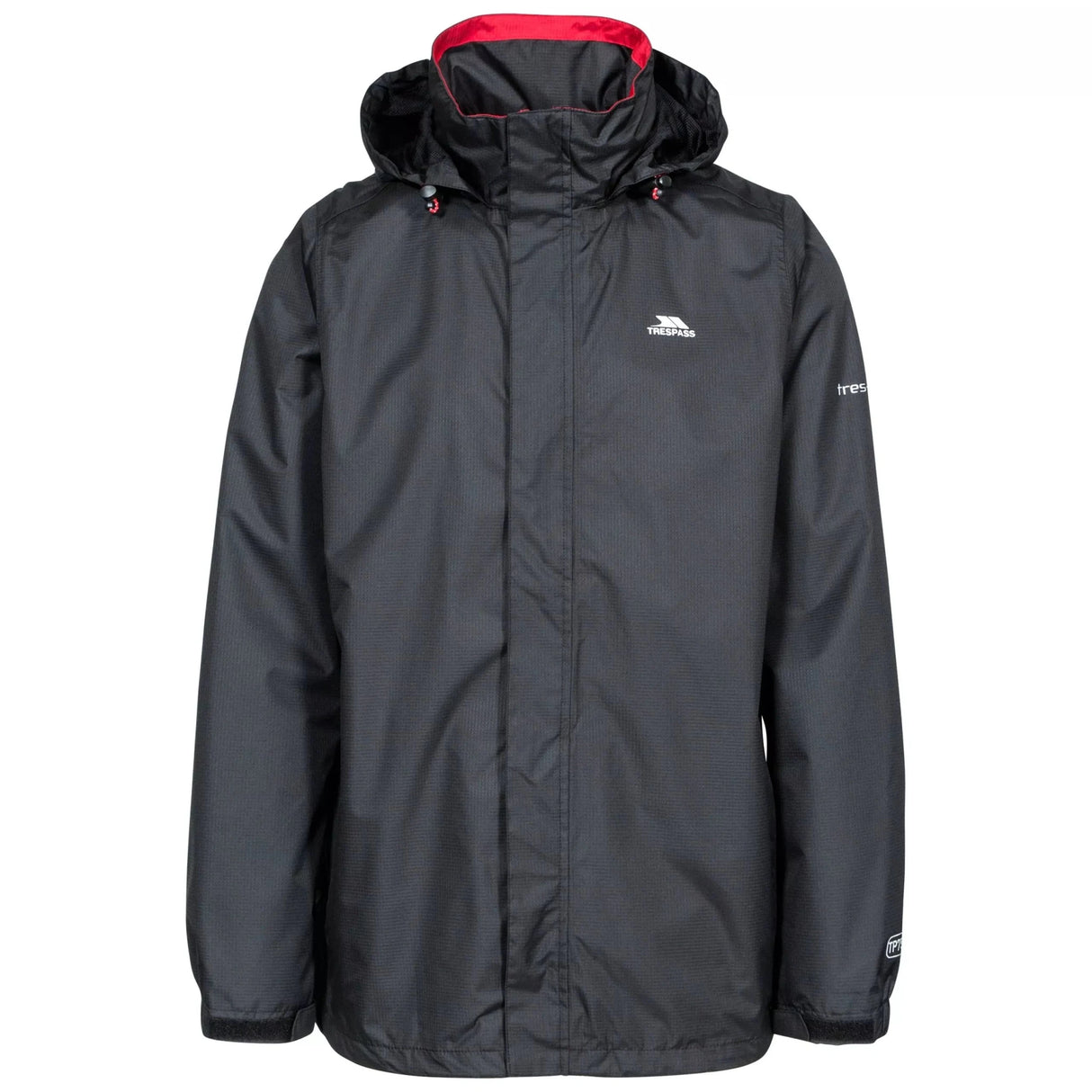 Trespass Fraser II Men's Waterproof Jacket - Black - Old Railway Line Garden Centre