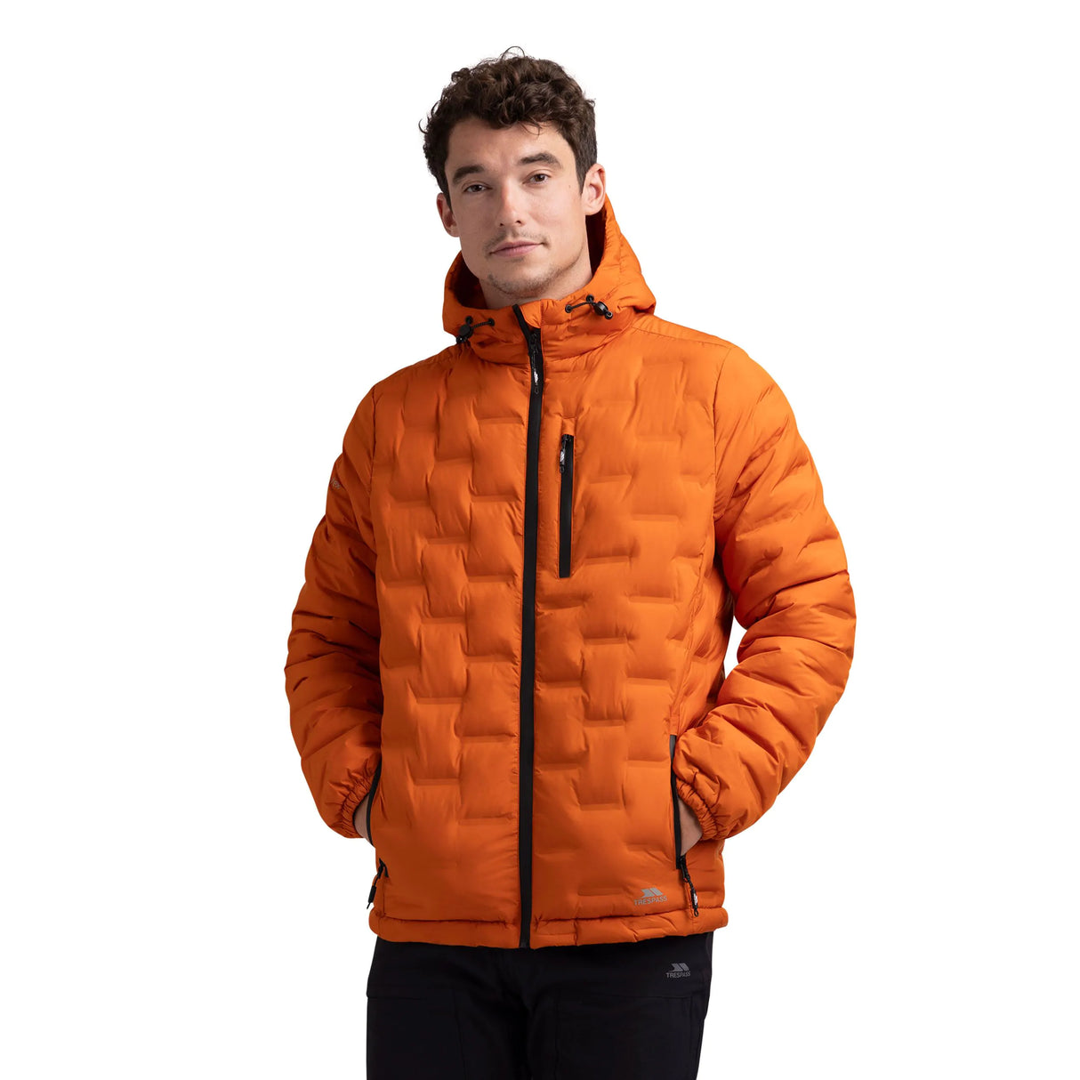 Trespass Jaymes Padded Men's Rain Jacket - Orange