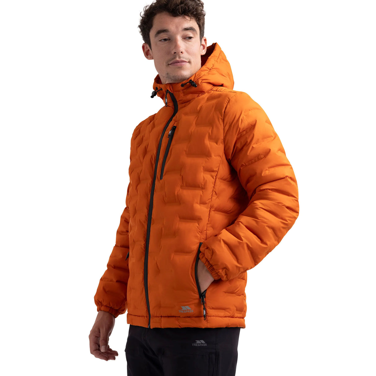 Trespass Jaymes Padded Men's Rain Jacket - Orange