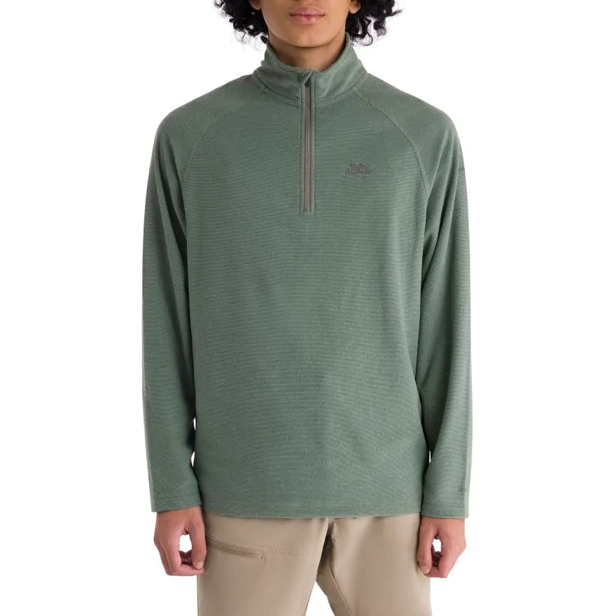 Trespass Keynote 1/2 Zip Men's Fleece - Green Smoke Alpine