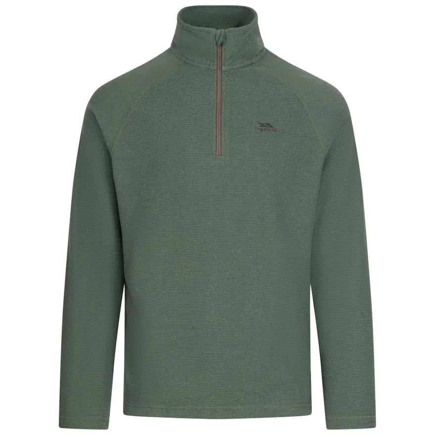 Trespass Keynote 1/2 Zip Men's Fleece - Green Smoke Alpine