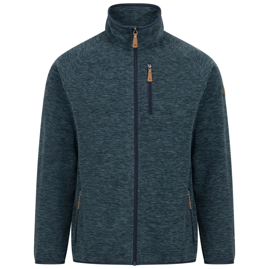 Trespass Mitchie Full Zip Men's Microfleece - Dark Teal - Old Railway Line Garden Centre