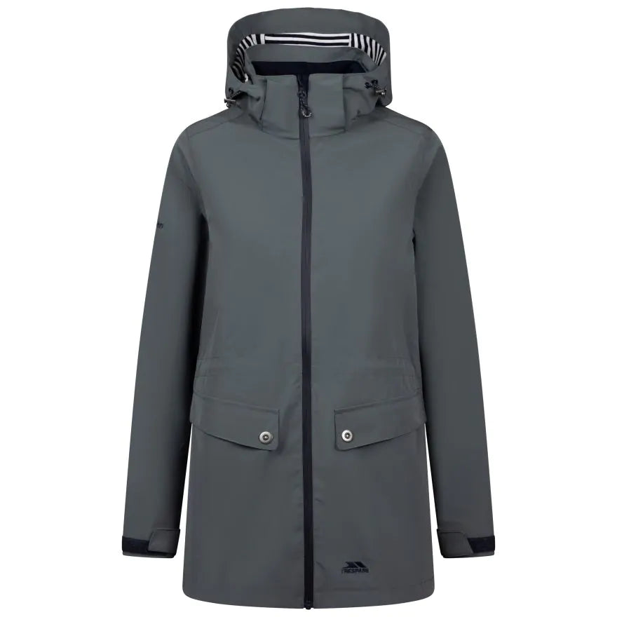 Trespass Tiverton Hooded Waterproof Women's Jacket - Teal Mist