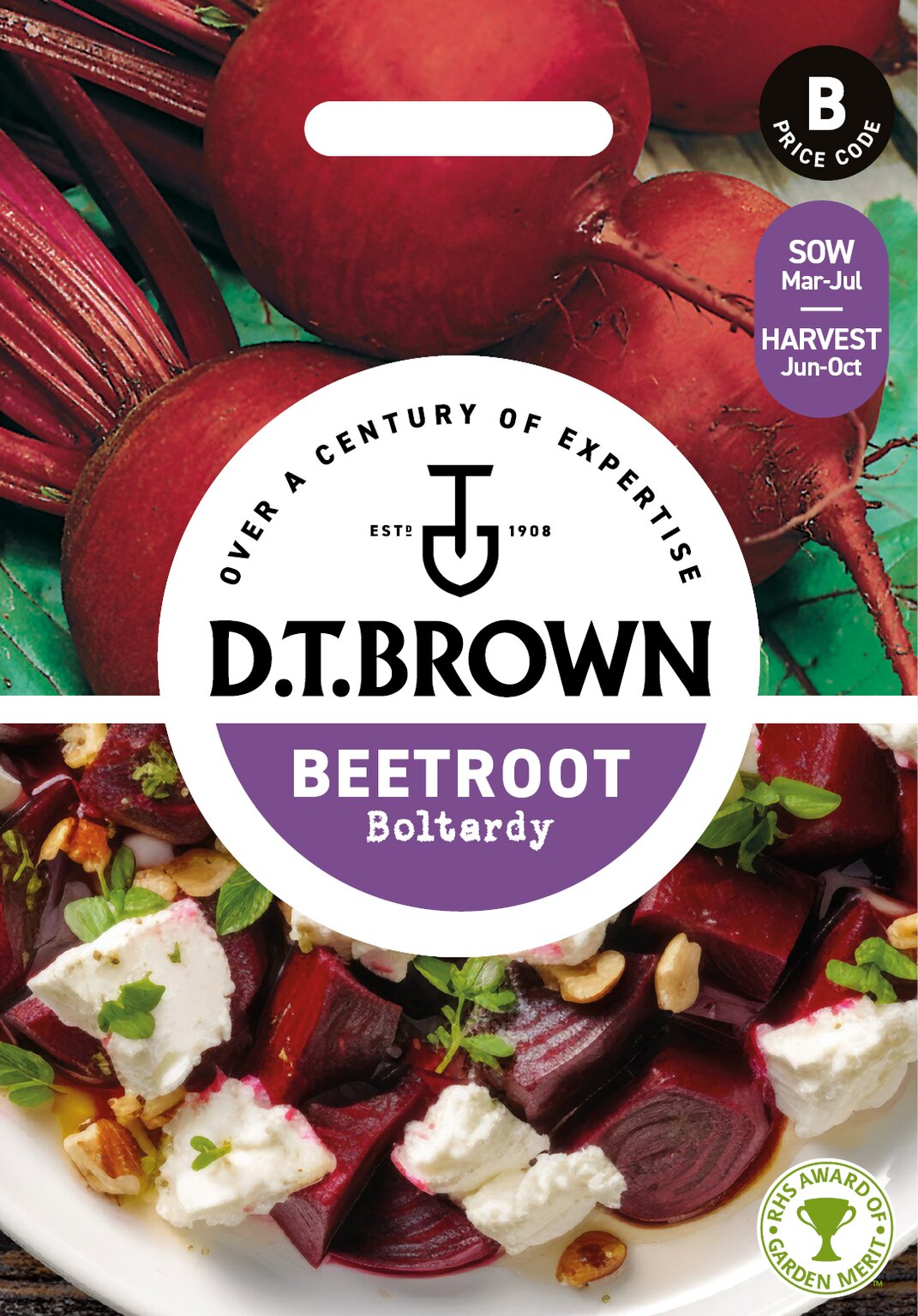 D.T. Brown Boltardy 'Beetroot' Seeds