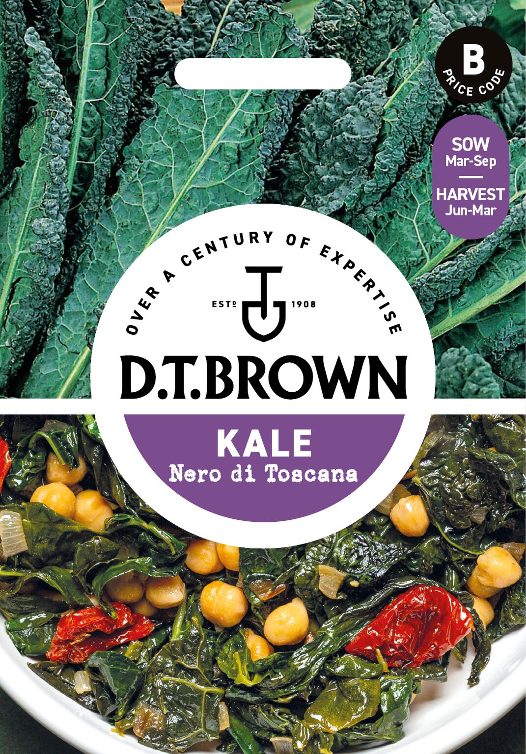 D.T. Brown 'Nero di Toscana' Kale Seeds
