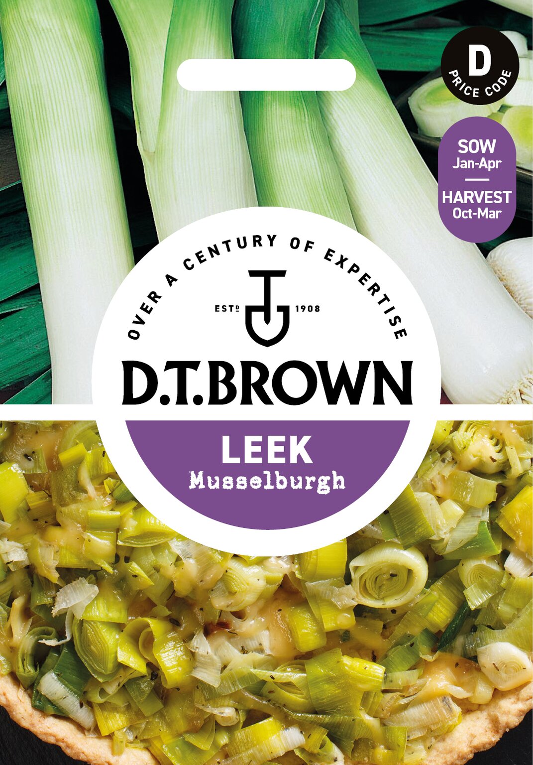 D.T. Brown 'Musselburgh' Leek Seeds