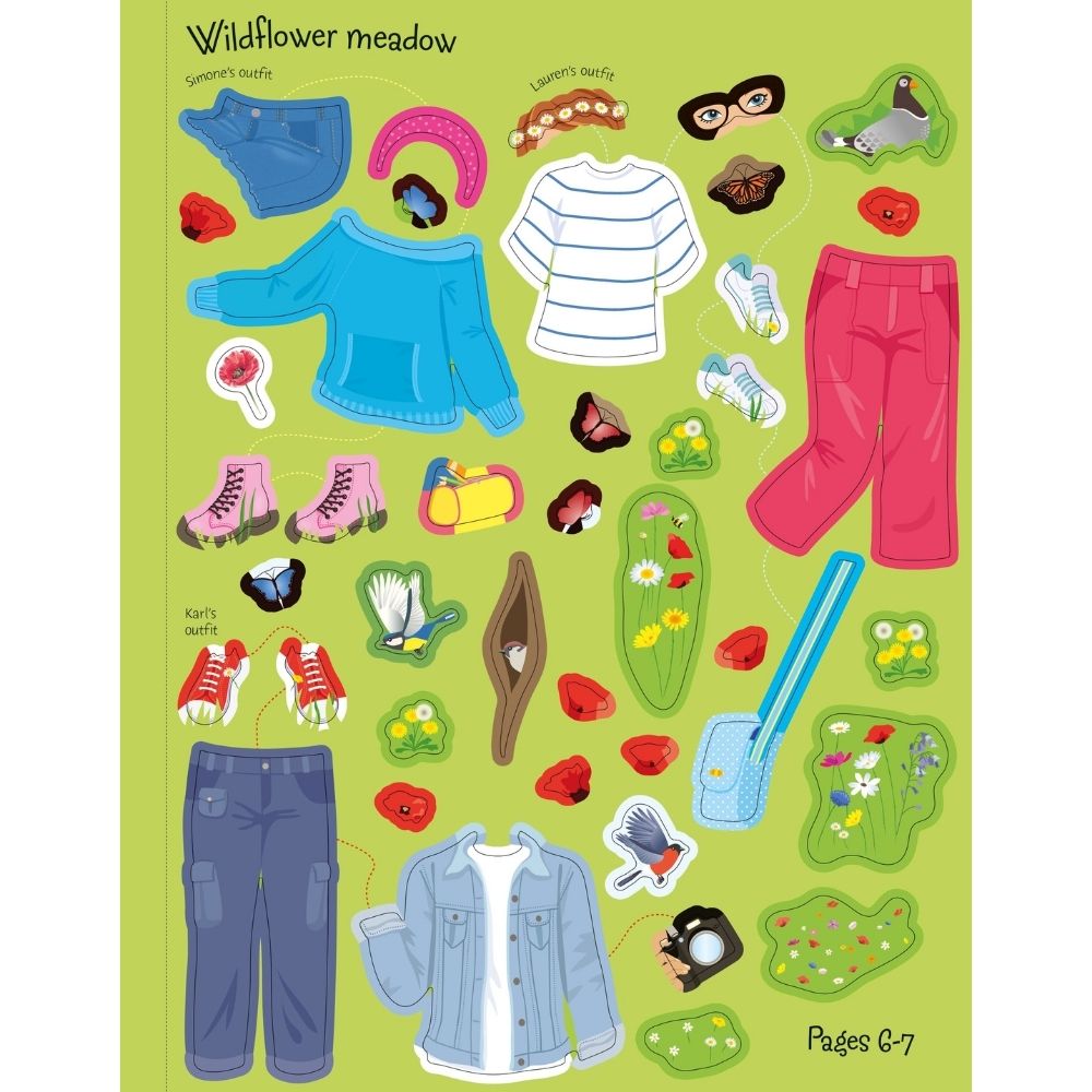 Usborne Sticker Dolly Dressing Countryside Activity Book by Fiona Watt