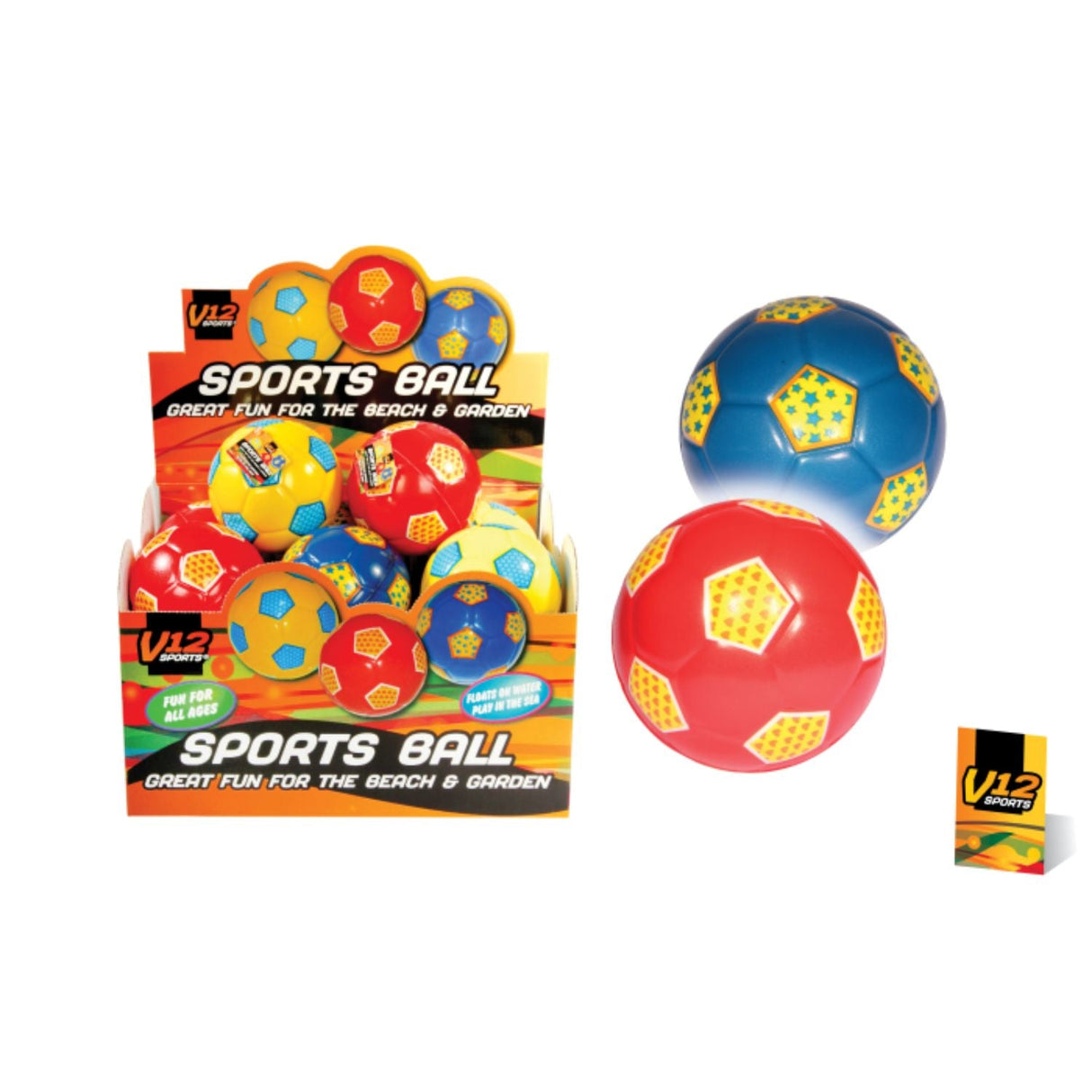 V12 Sports Soft Foam Ball (Choice of 3) - Old Railway Line Garden Centre