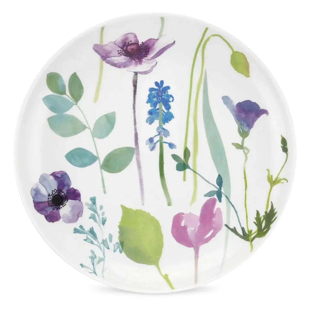 Portmeirion 28cm Water Garden Set of 4 Coupe Side Plates
