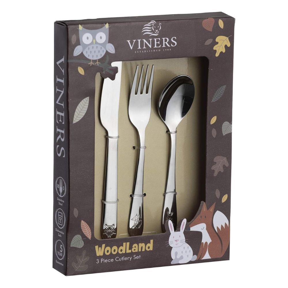 Viners Woodland 3 Piece Cutlery Set - Old Railway Line Garden Centre