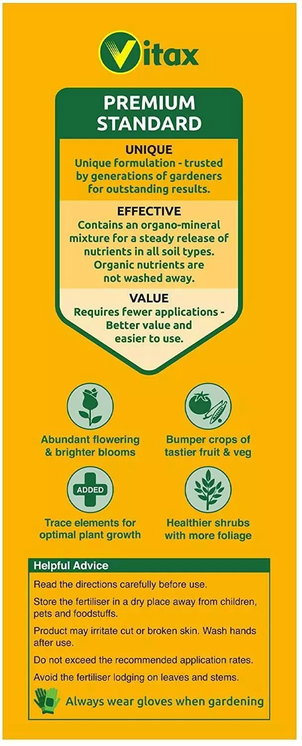 Vitax 2.5kg Q4 General All Purpose Fertiliser - Old Railway Line Garden Centre