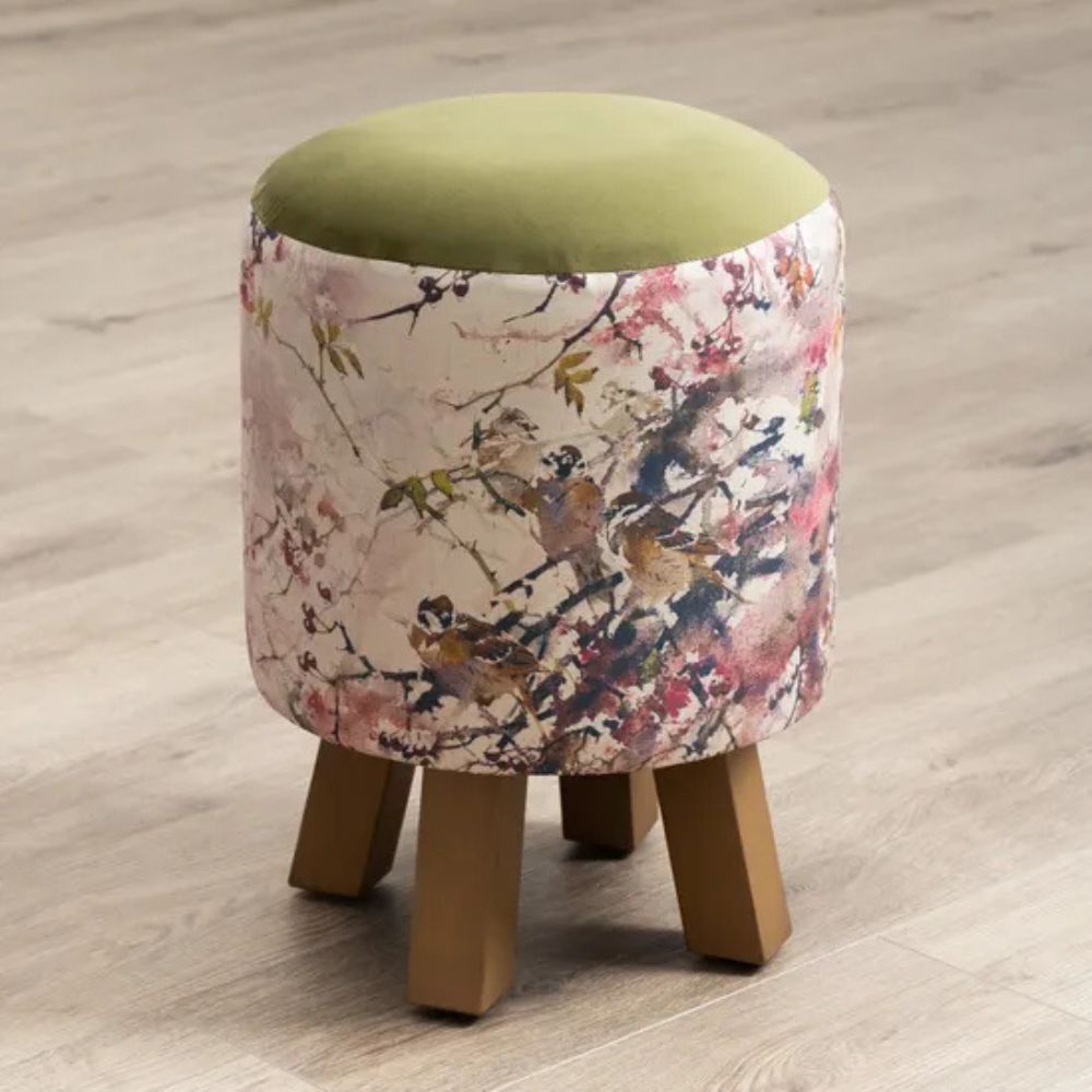 Voyage Maison 42cm Monty Brushwood Floral Blossom Footstool
