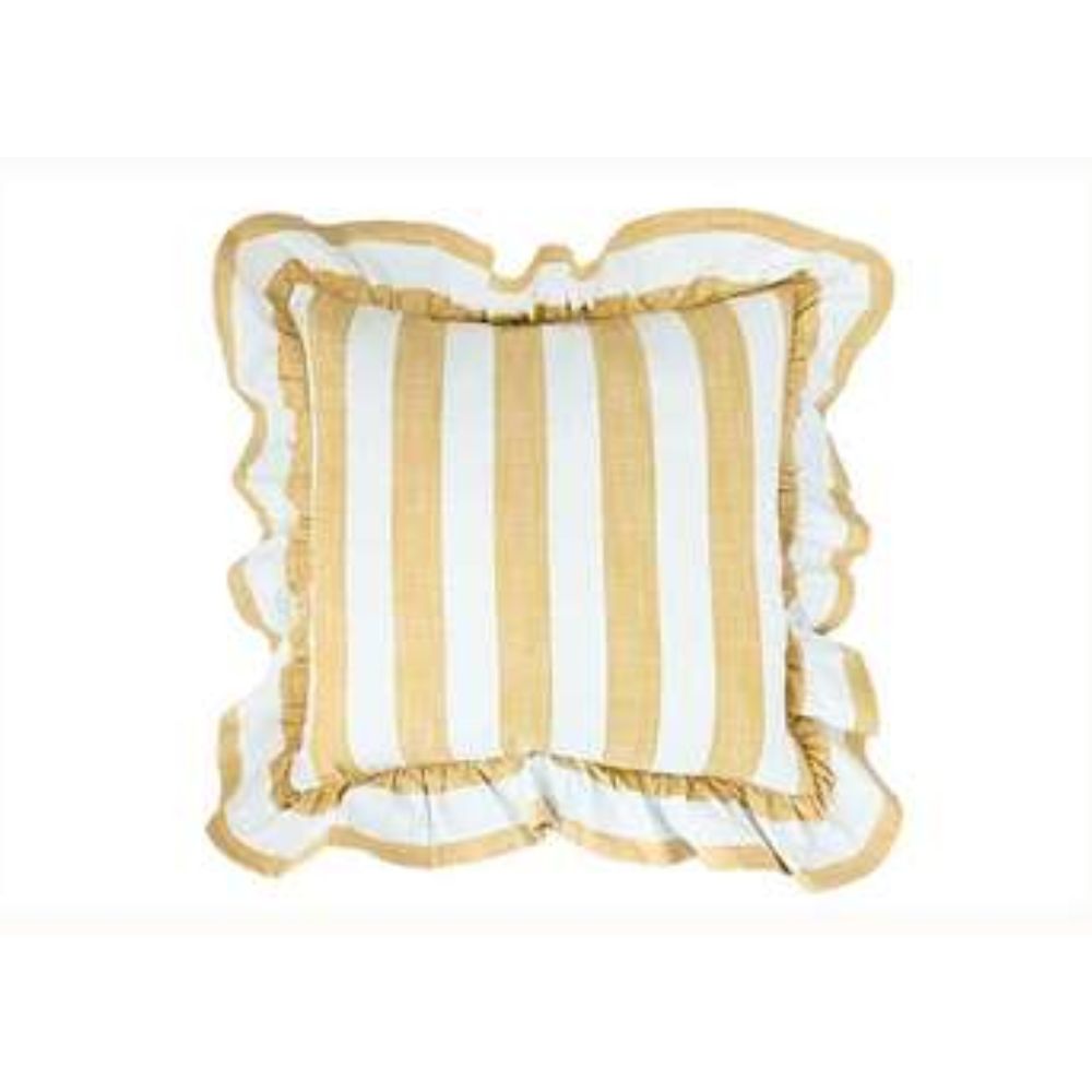 Walton & Co 43cm Honeydew Wide Stipe Cushion
