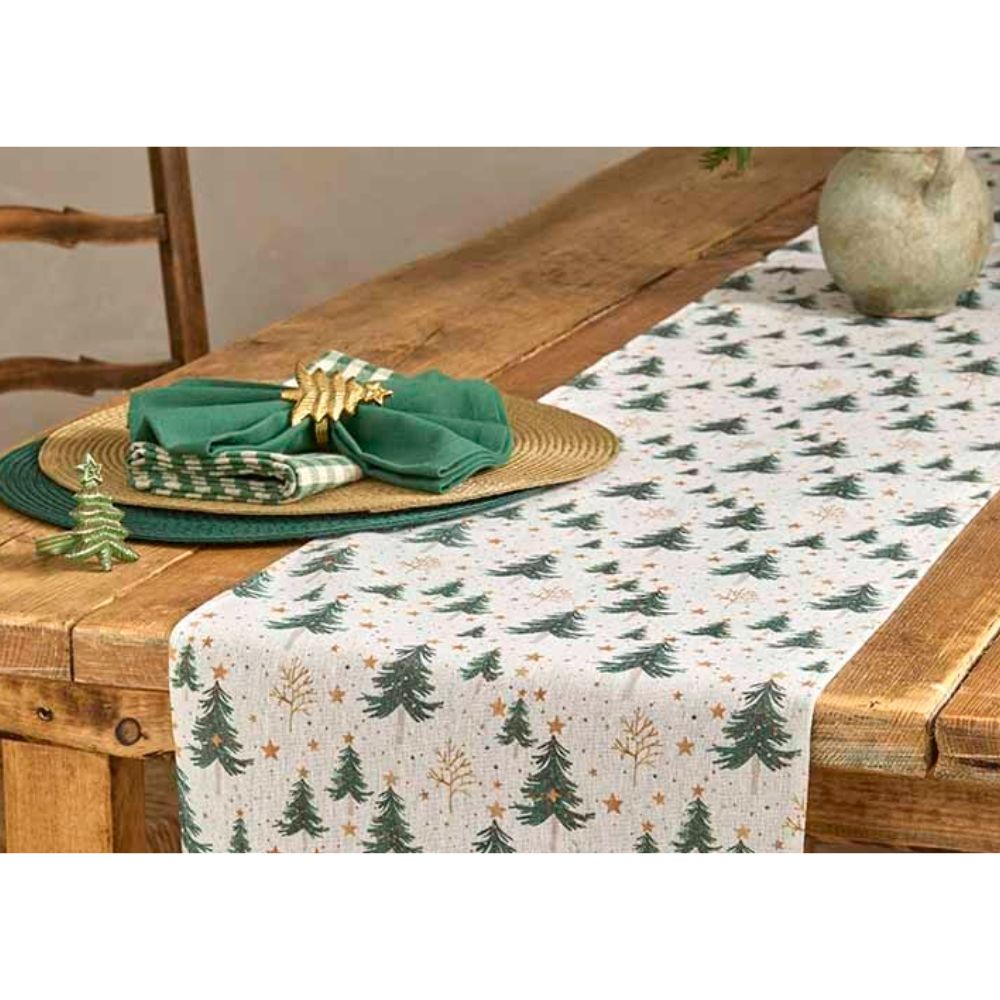 Walton & Co 220cm Scandi Trees Runner