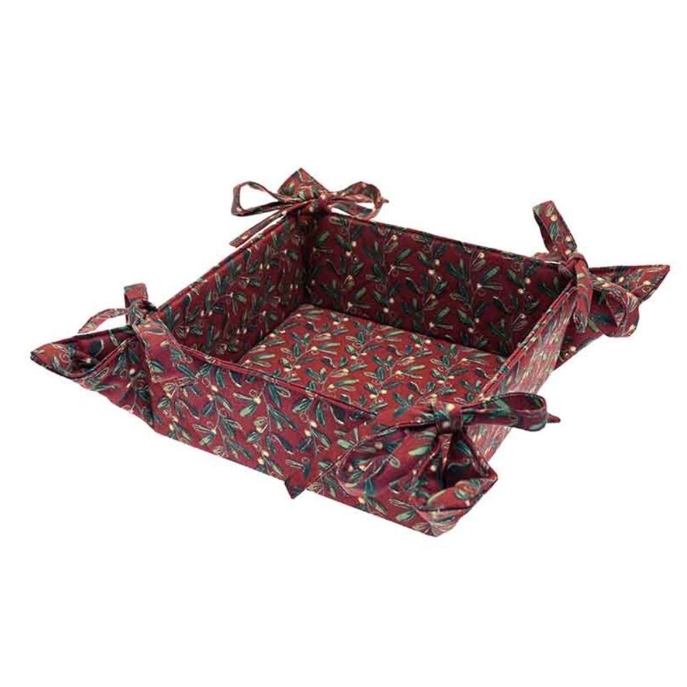 Walton & Co 36cm Under The Mistletoe Bread Basket
