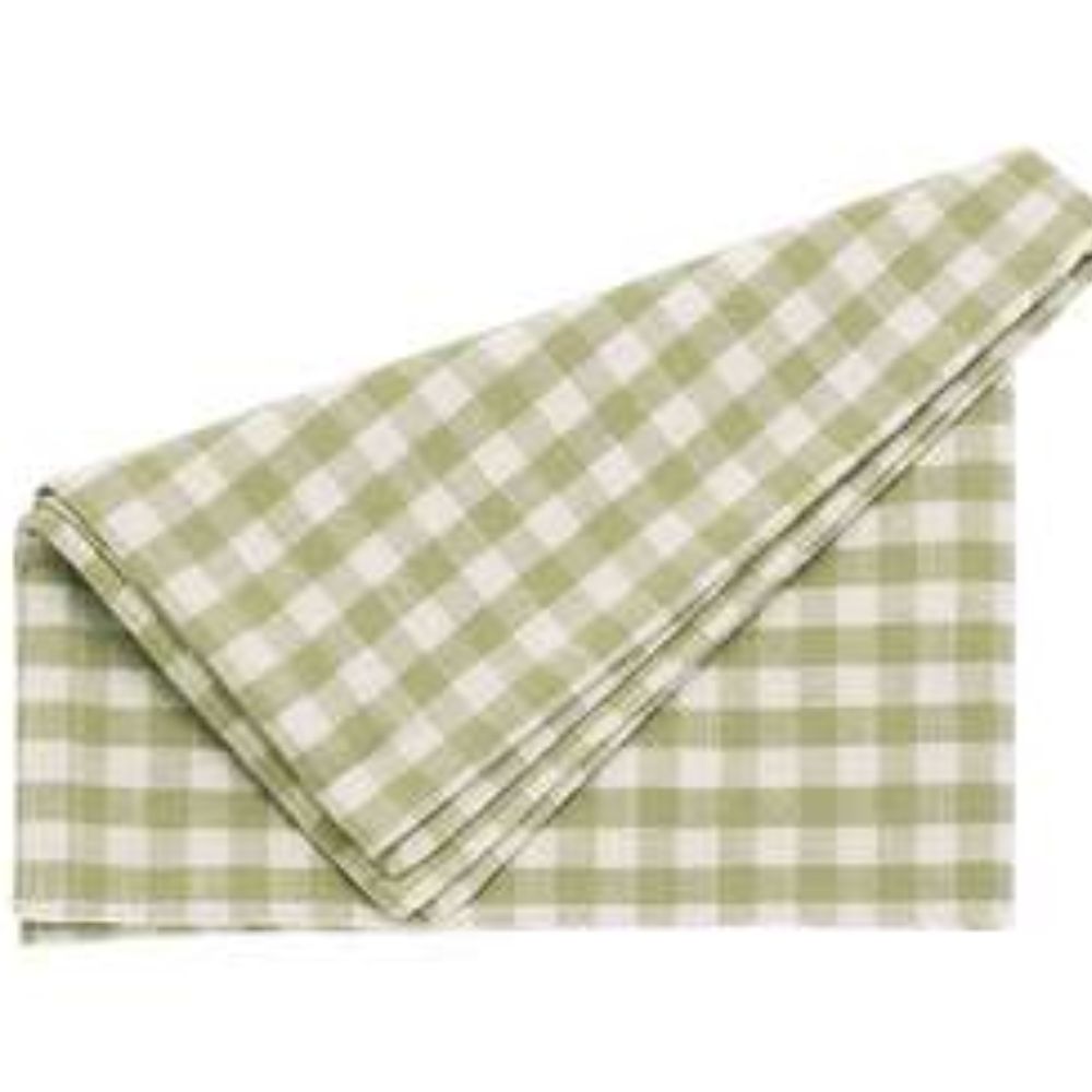 Walton & Co Olive Gingham Napkin Set of 4