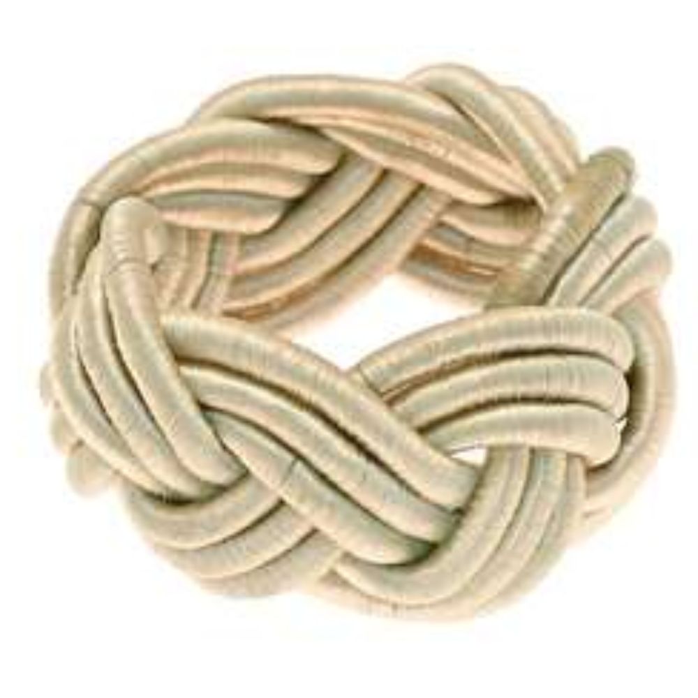 Walton & Co Twisted Plat Napkin Ring - Champagne Gold