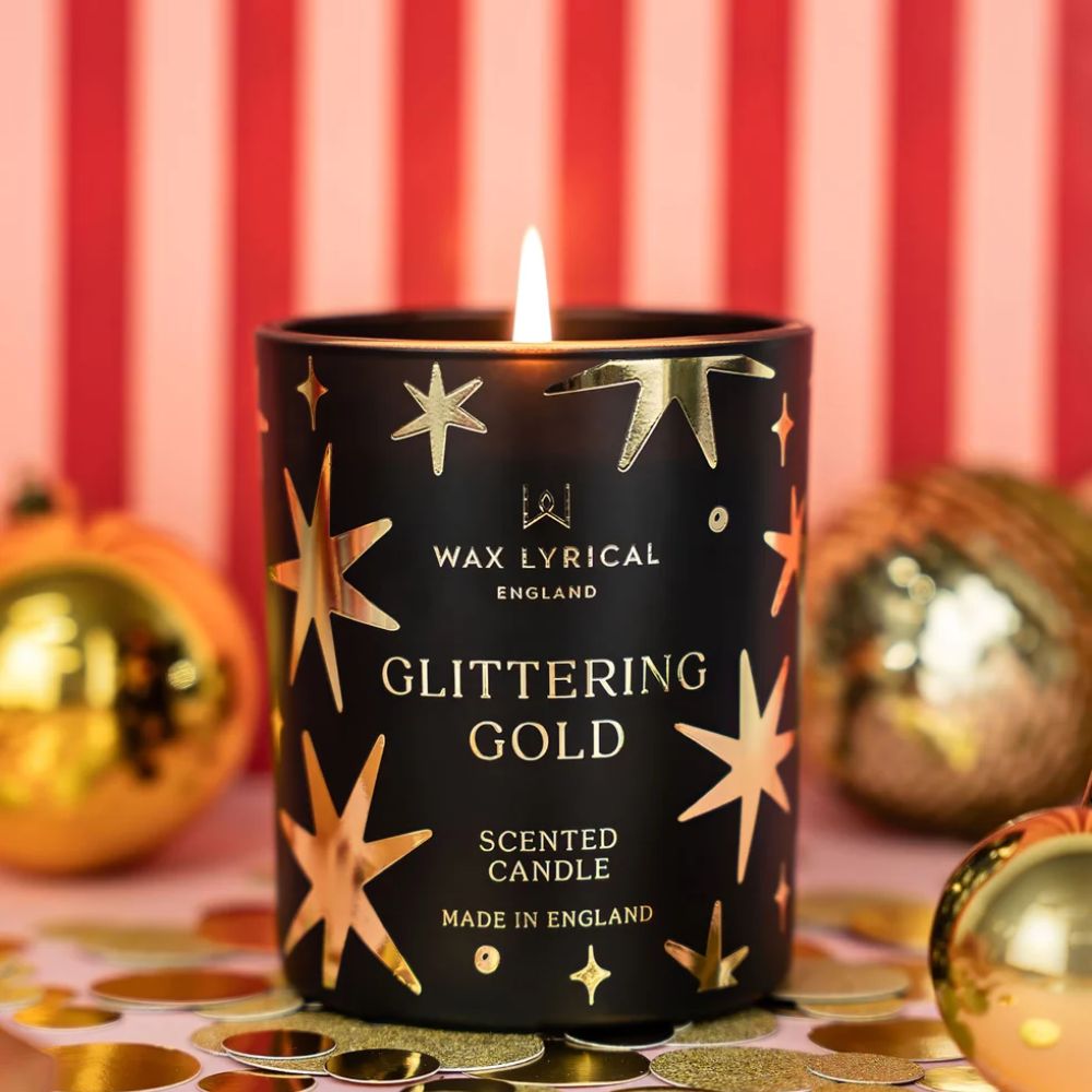 Wax Lyrical Glittering Gold Medium Candle