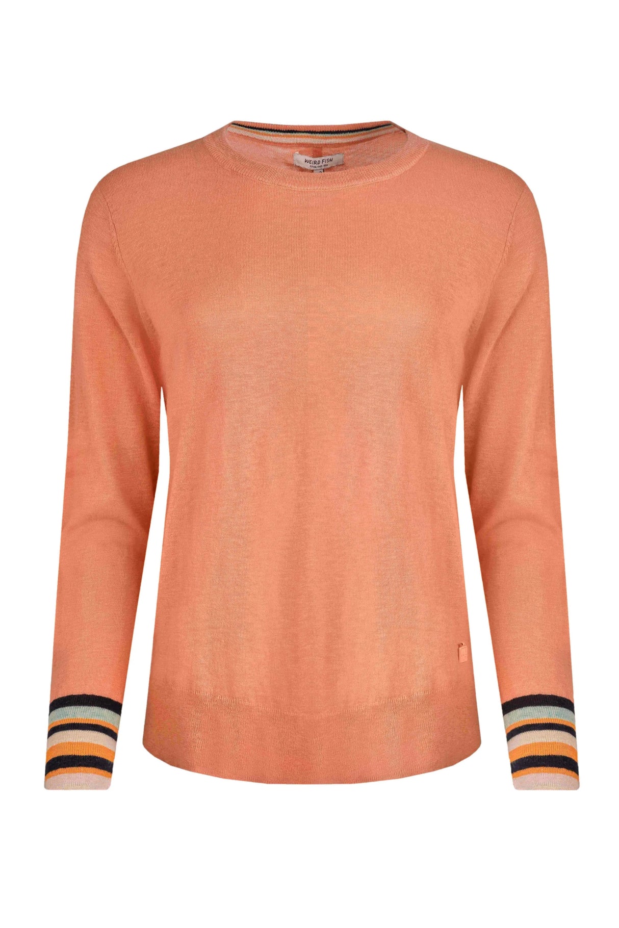 Weird Fish 16 Peach Blossom Lightweight Outfitter Crew Jumper - Old Railway Line Garden Centre
