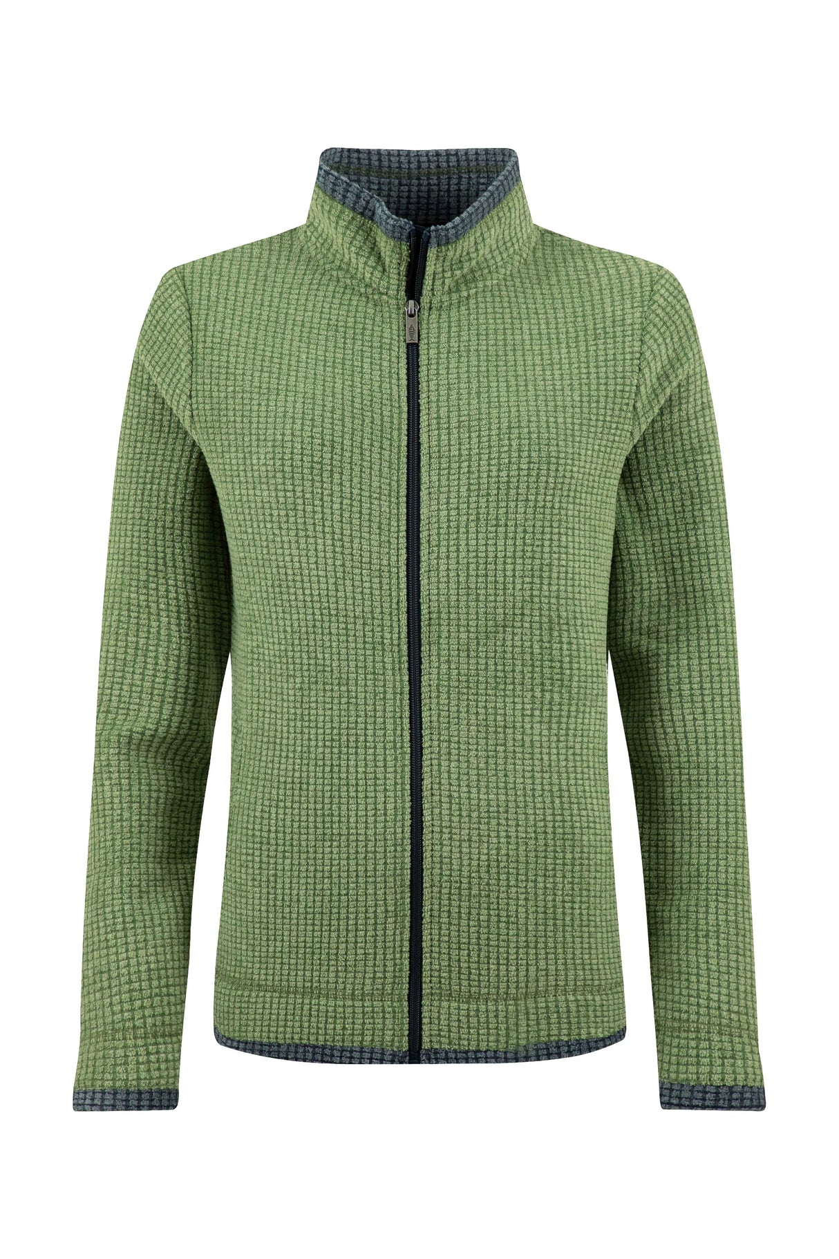 Weird Fish Ariana Full Zip Grid Fleece - Irish Moss