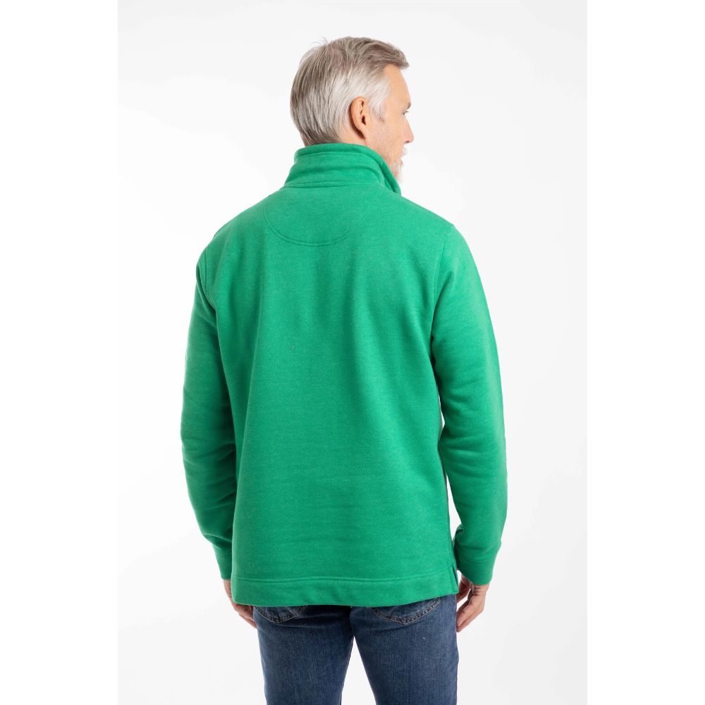 Weird Fish Brampton 1/4 Zip Men's Sweatshirt - Heritage Green