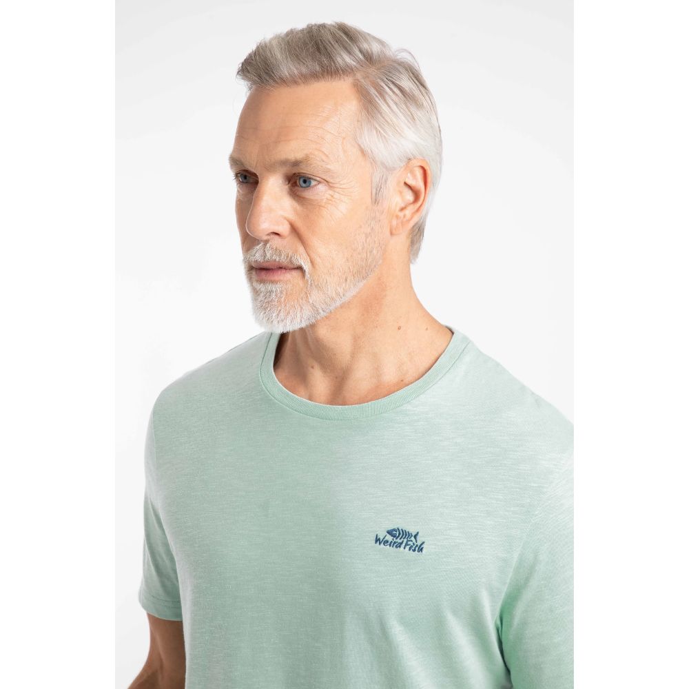 Weird Fish Fished Branded Men's T-Shirt - Mint Green