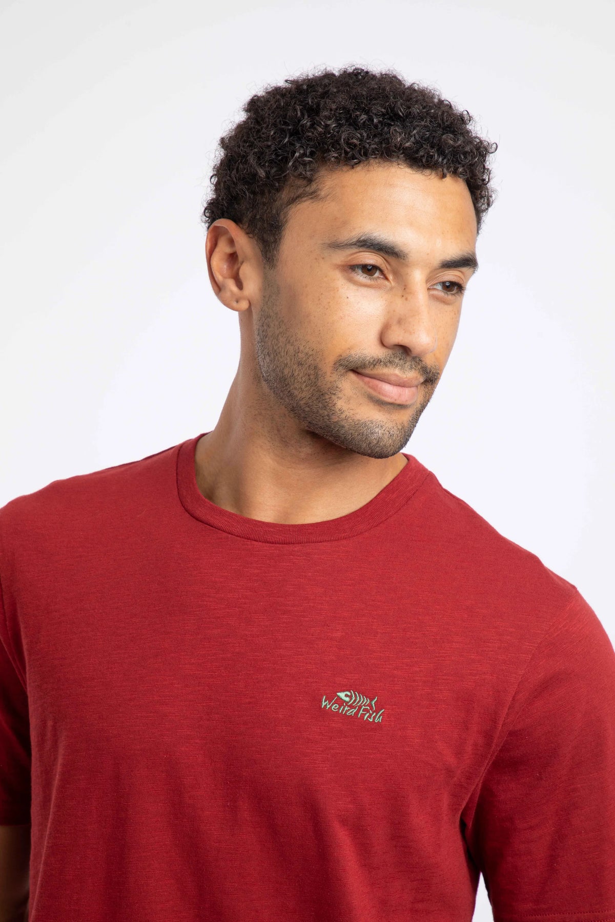 Weird Fish Fished Branded T-Shirt - Barn Red