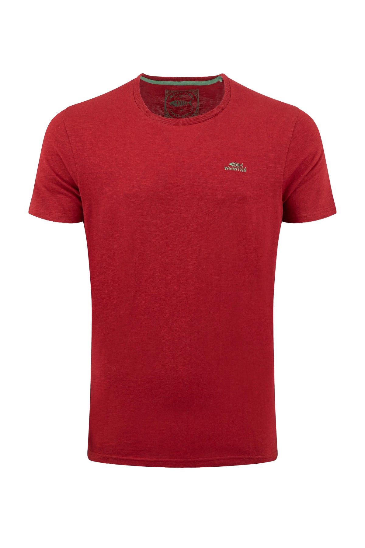 Weird Fish Fished Branded T-Shirt - Barn Red
