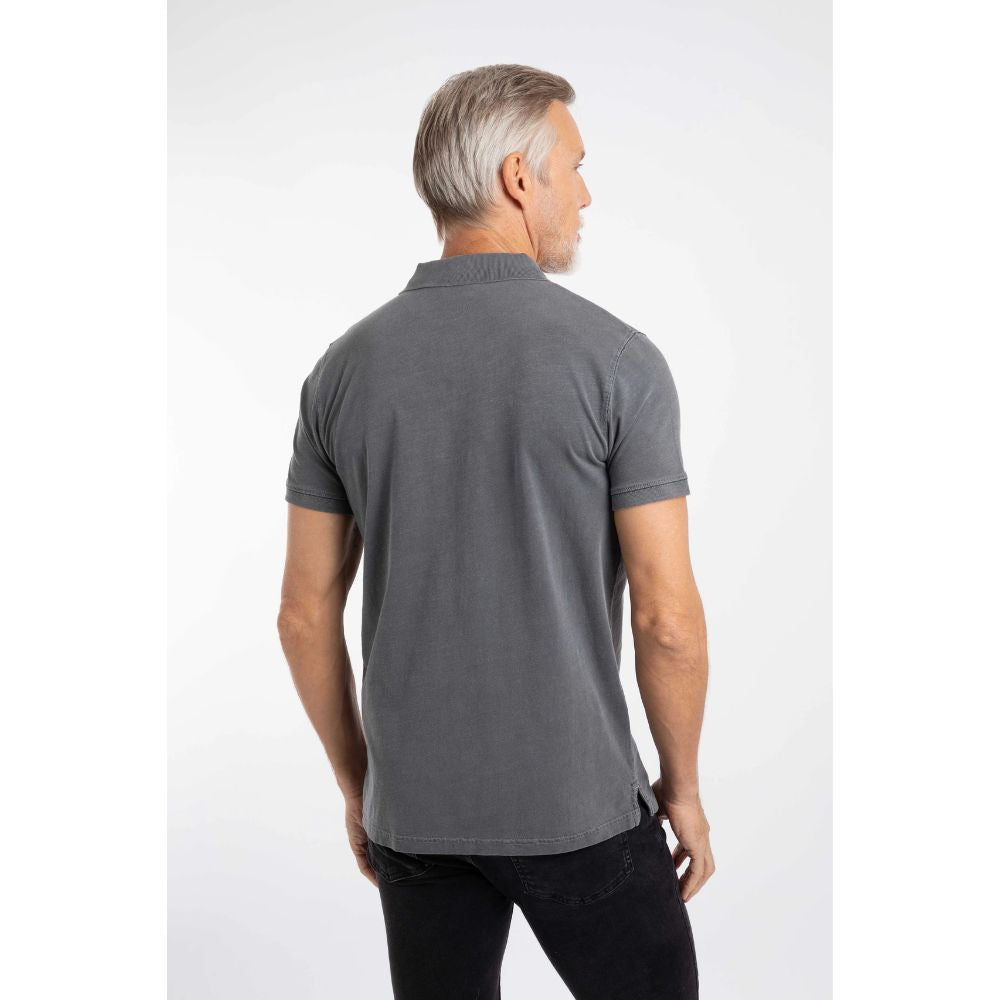 Weird Fish Indy Slub Men's Polo Shirt - Coal