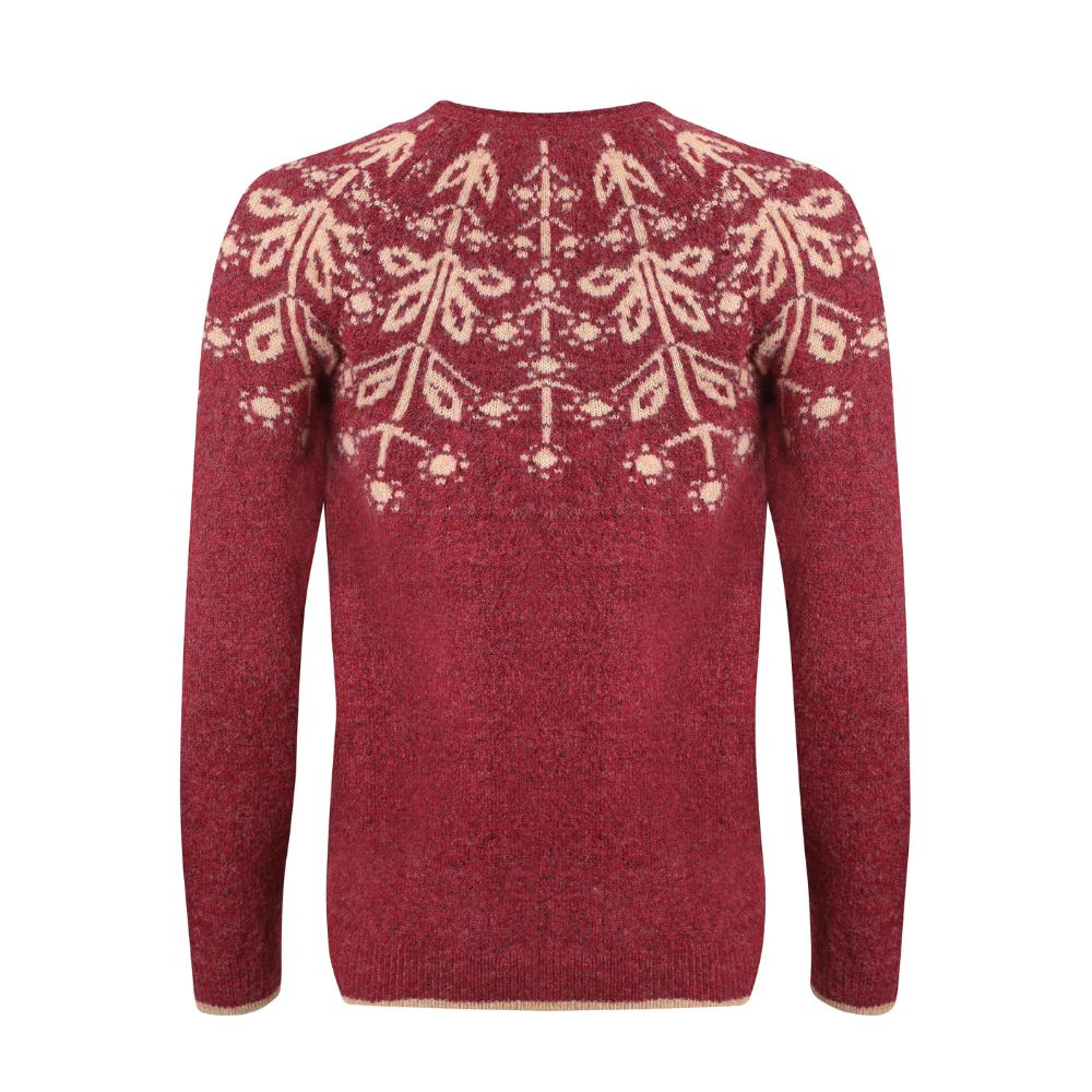Weird Fish Miska Fair Isle Jumper - Rhubarb
