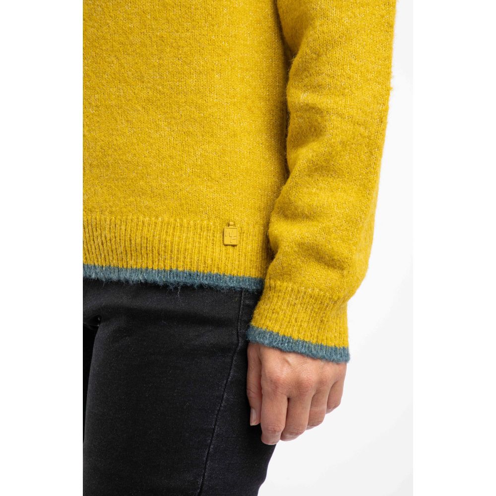 Weird Fish Miska Fair Isle Jumper - Yellow