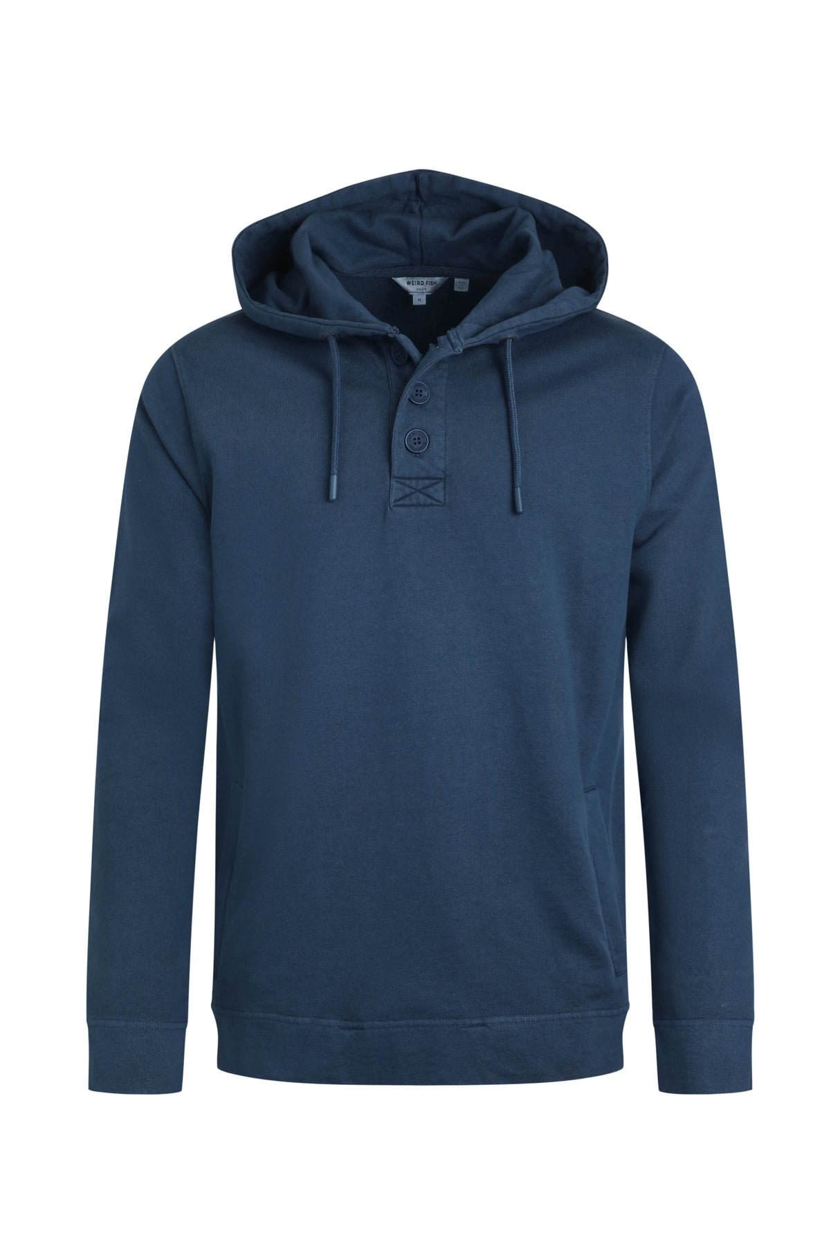 Weird Fish Navy Sunwashed Woodside Loopback Hoodie - Old Railway Line Garden Centre