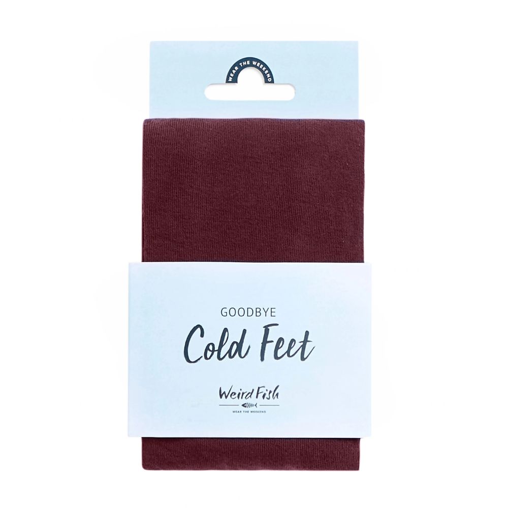 Weird Fish Una Plain Tights - Aubergine - M