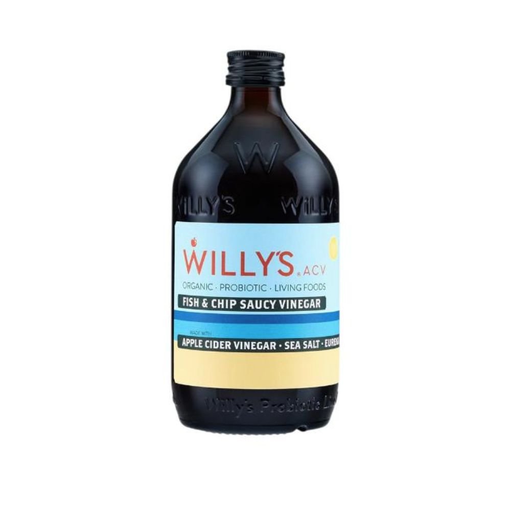Willy's 250ml Organic Live Fish & Chip Saucy Vinegar - Old Railway Line Garden Centre