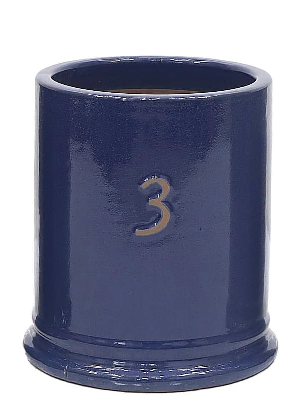 Woodlodge 38cm Purple Three Glazed Pot - YTHREEPL38 - Old Railway Line Garden Centre