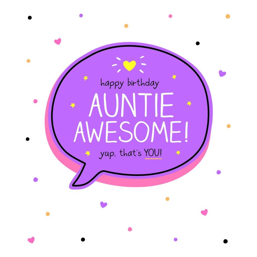 Woodmansterne Auntie Awesome, Yup That's You Birthday Card - Old Railway Line Garden Centre