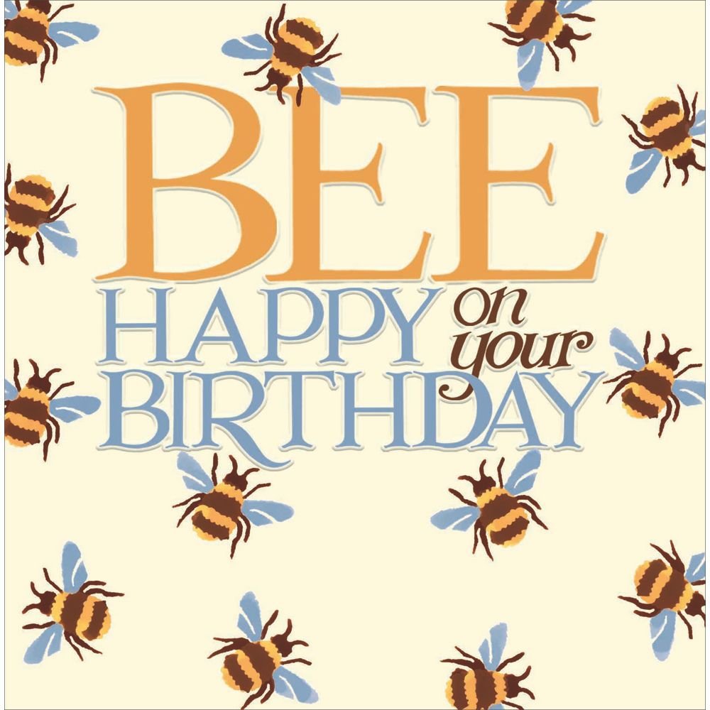 Woodmansterne Bee Happy Birthday Card - Old Railway Line Garden Centre
