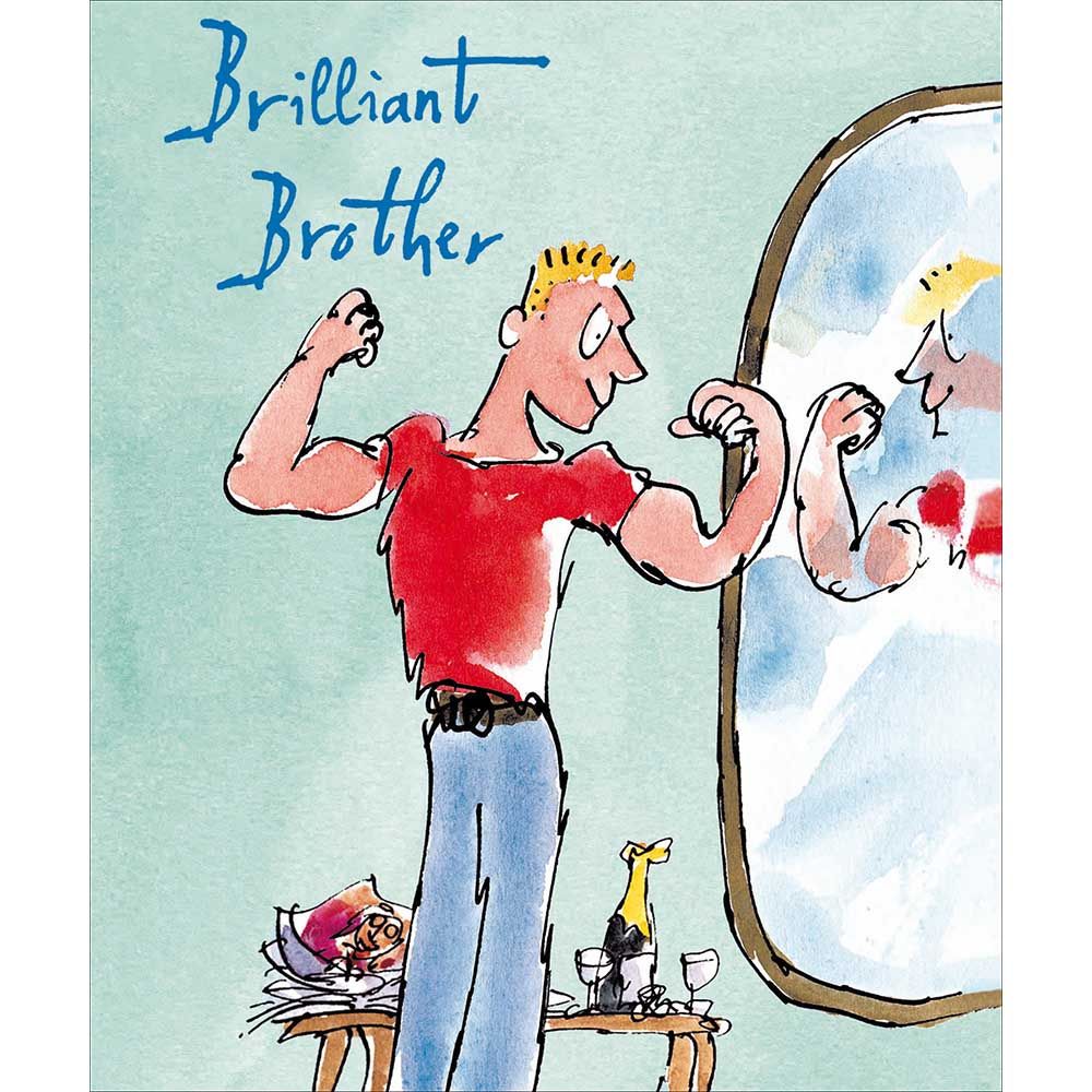 Woodmansterne Brilliant Brother Mr Muscles Card